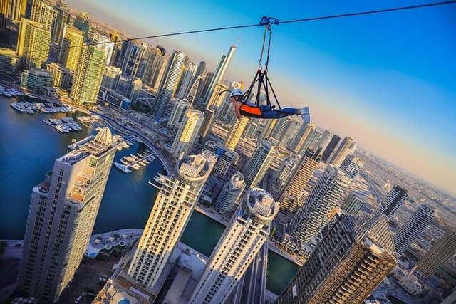 XLine Dubai Solo Urban Zipline in Dubai Marina - Photo 1 of 4